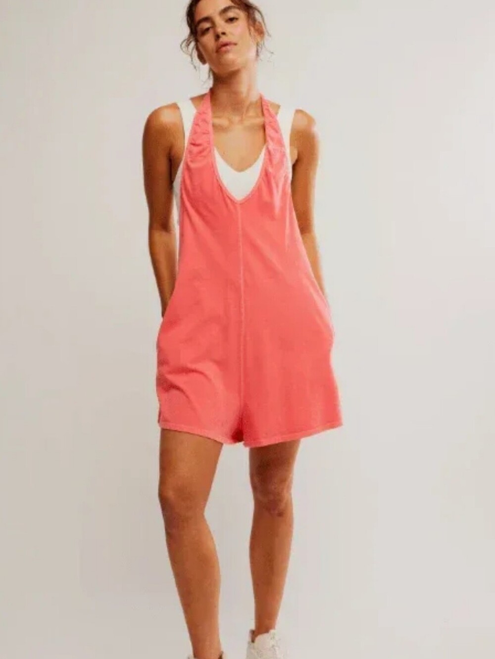 Coral Women’s Sleeveless Romper
